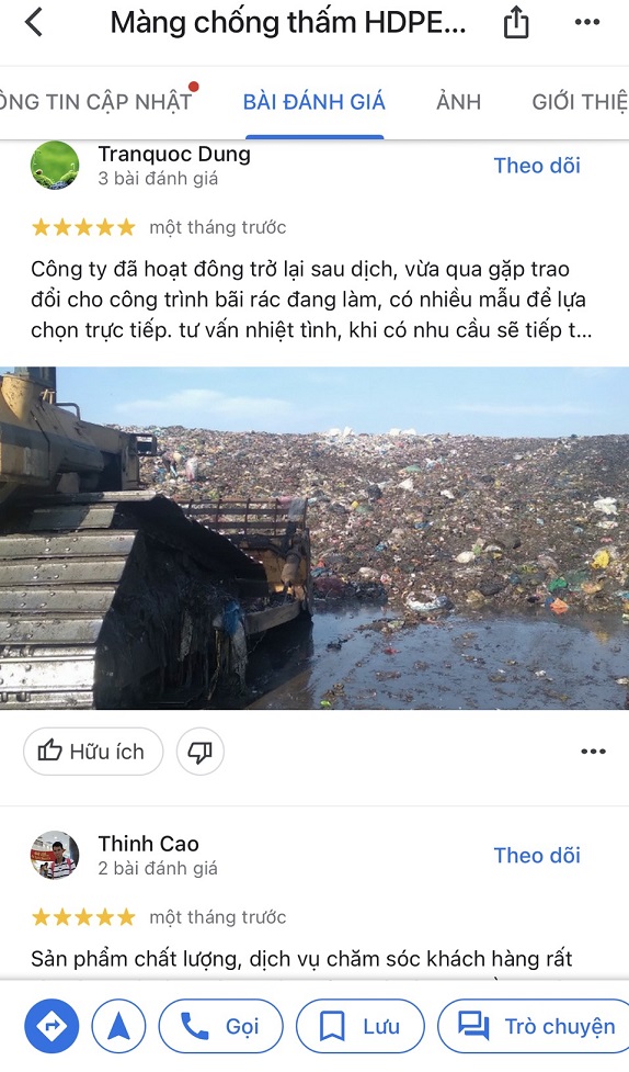 Đánh giá của khách hàng về màng chống thấm HDPE do Phú An Nam cung cấp Danh gia cua khach hang ve mang chong tham HDPE do Phu An Nam cung cap