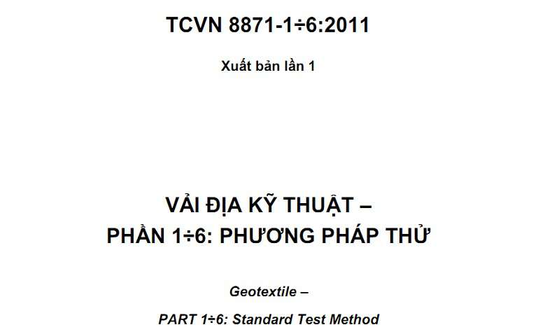 Bộ tiêu chuẩn TCVN 8871