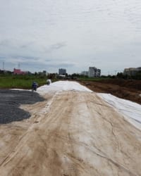 Xác định áp lực kháng bục của vải địa kỹ thuật.