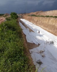Vấn đề hay gặp khi thi công rọ đá, vải địa, màng HDPE