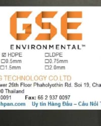 Thông số kỹ thuật màng chống thấm HDPE GSE