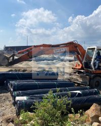 Ứng dụng rọ đá và vải địa kỹ thuật trong Đập Rạch Dòng