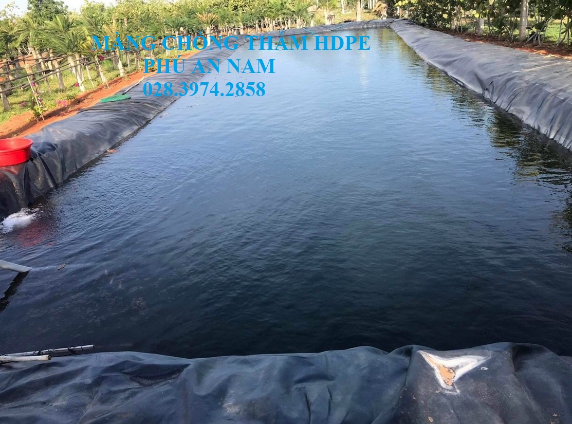 Màng chống thấm HDPE ứng dụng trong làm hồ chứa nước
