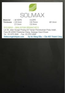 Màng chống thấm HDPE của Solmax 1.0