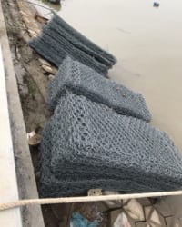 Thảm đá, rọ đá công trình kè sông Cửa Địa – tỉnh Quảng Nam