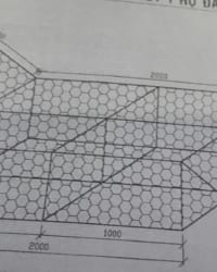 Rọ đá dùng vách ngăn ngang và vách ngăn dọc.