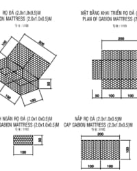 Rọ đá, vải địa kỹ thuật, biện pháp tiêu chuẩn thả rọ đá và trải vải địa dự án kiểm soát xâm ngập mặn tiểu vùng đồng bằng sông Cửu Long
