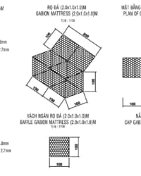 Rọ đá, vải địa kỹ thuật, biện pháp thả rọ đá và trải vải địa dự án kiểm soát xâm ngập mặn tiểu vùng đồng bằng sông Cửu Long phần 3 – Trình tự thi công