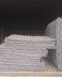 Rọ đá trong công trình làm kè ở An Trung, Củ Chi, Tp.HCM