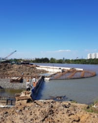 Rọ đá sử dụng trong công trình kè Ba Động Trà Vinh