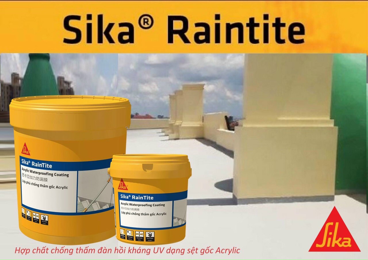 Sika RainTite - hợp chất chống thấm đàn hồi kháng UV