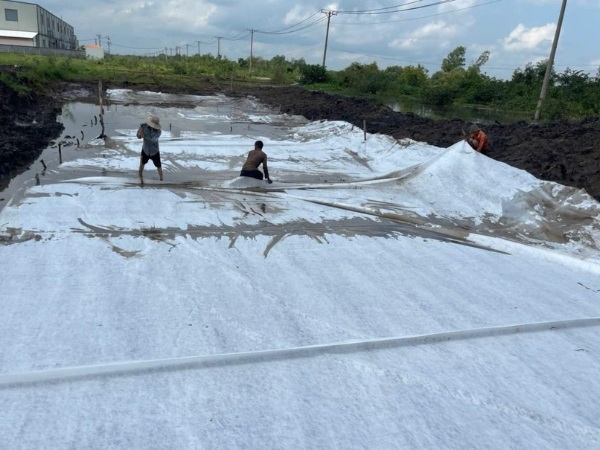 Phương pháp thi công vải địa kỹ thuật 7kN/m