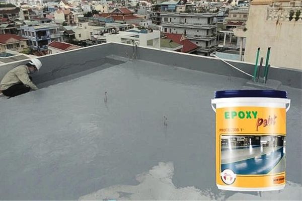 Vật liệu chống thấm sơn Epoxy được dùng cho bề mặt sân thượng