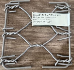 Rọ đá bọc nhựa PVC P8/2.7mm (1x1x0.5)m – 0 vách