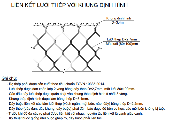 Bản vẽ thiết kế rọ đá mắt lưới P8, dây đan 2,7mm, dây viền 3,4mm Bản vẽ thiết kế rọ đá mắt lưới P8, dây đan 2,7mm, dây viền 3,4mm