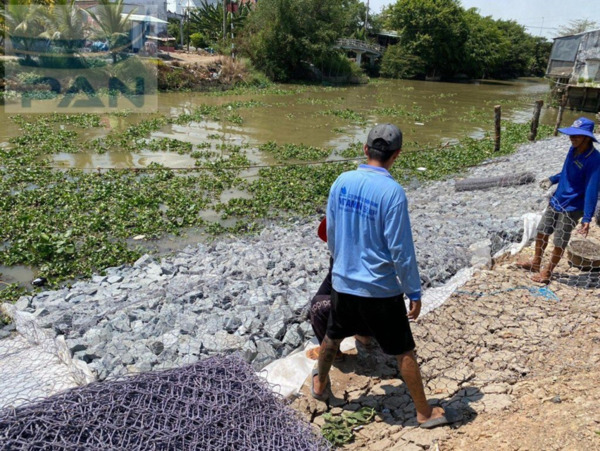 Ứng dụng rọ đá thực tế trong công trình đê kè bờ sông