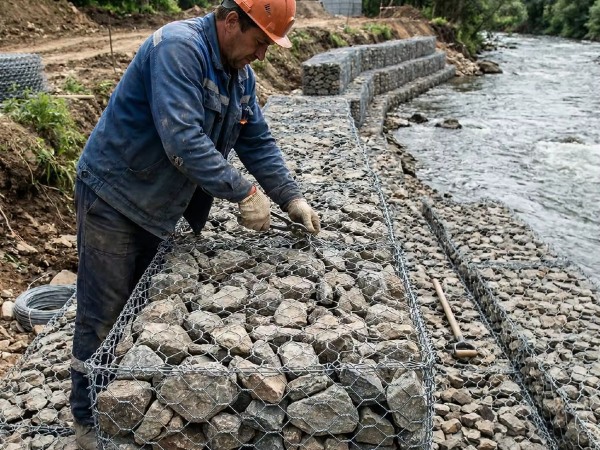 Biện pháp thi công rọ đá là yếu tố kỹ thuật then chốt khi xây dựng thủy lợi