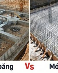 So sánh sự khác biệt giữa móng băng và móng bè